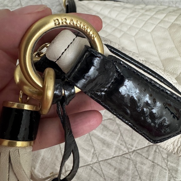 Brahmin Kathleen Crème Florentine LG Quilted Leather Slouchy Hobo/Tote - Picture 10 of 16